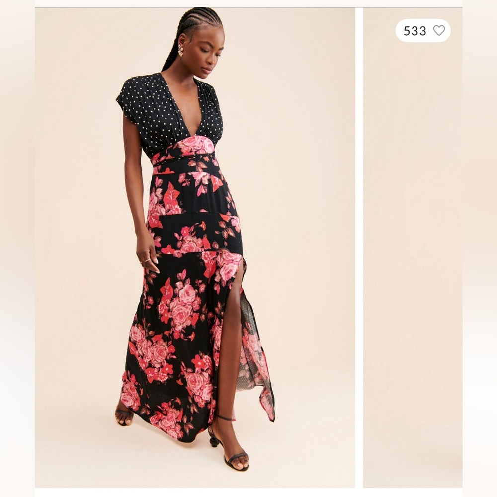 Floral Black Maxi dress